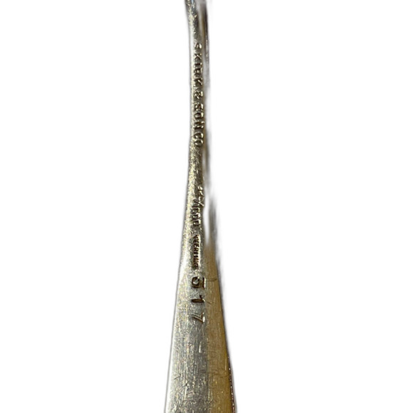 Kirk repousse preserve spoon 925 - Picture 5 of 12